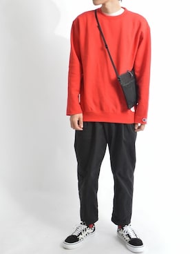 「WILD THINGS（ワイルドシングス）のアイテム（バッグ）」を使った、ROOPTOKYO　TO-YOさん（メンズ・175cm）の秋コーディネート