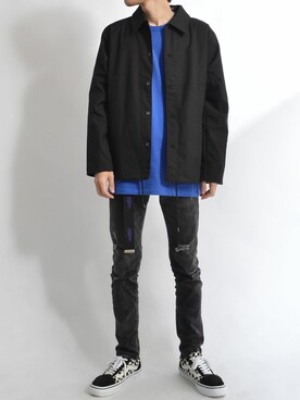 「ストリート服が好き」｜「アイテム（ブルゾン）」を使った、ROOPTOKYO　TO-YOさん（メンズ・175cm）の秋コーディネート