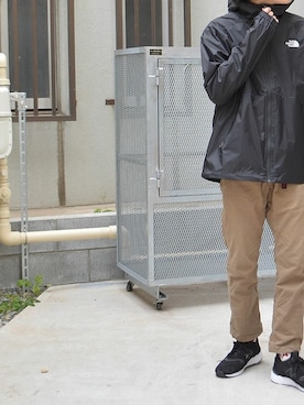 「northface」｜「アイテム（ナイロンジャケット）」を使った、ROOPTOKYO　TO-YOさん（メンズ・175cm）の冬コーディネート