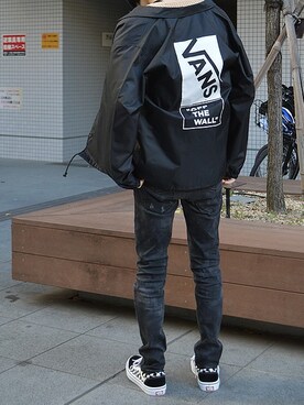 「VANS（バンズ）のアイテム（ジャケット/アウター）」を使った、ROOPTOKYO　TO-YOさん（メンズ・175cm）の冬コーディネート