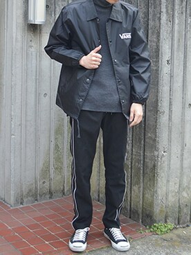「VANS（バンズ）のアイテム（ジャケット/アウター）」を使った、ROOPTOKYO　TO-YOさん（メンズ・175cm）の冬コーディネート