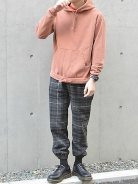 「REMI RELIEF（レミレリーフ）のアイテム」を使った、ROOPTOKYO　TO-YOさん（メンズ・175cm）の春コーディネート