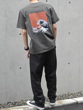 「CAL O LINE（キャルオーライン）のアイテム」を使った、ROOPTOKYO　TO-YOさん（メンズ・175cm）の春コーディネート