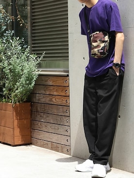 「ROOPTOKYO（ループトウキョウ）のアイテム（バッグ）」を使った、ROOPTOKYO　TO-YOさん（メンズ・175cm）の夏コーディネート