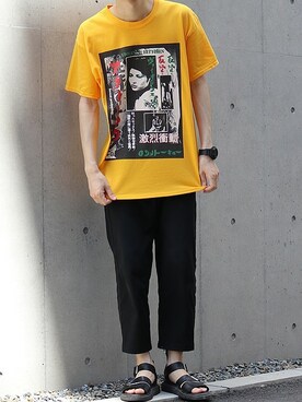 「LONELY/論理（ロンリー）のアイテム」を使った、ROOPTOKYO　TO-YOさん（メンズ・175cm）の夏コーディネート