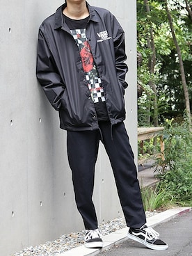 「VANS（バンズ）のアイテム（ジャケット/アウター）」を使った、ROOPTOKYO　TO-YOさん（メンズ・175cm）の秋コーディネート