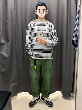 「日系极简」｜「アイテム（腕時計）」を使った、21zhangさん（メンズ・165cm）の秋コーディネート