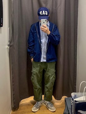 「通勤穿搭」｜「アイテム（腕時計）」を使った、21zhangさん（メンズ・165cm）の冬コーディネート