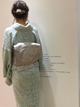 「DOUBLE MAISON（ドゥーブルメゾン）のアイテム」を使った、Riiiさん（レディース・160cm）の夏コーディネート