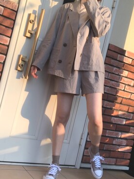 「しまむら（シマムラ）のアイテム（その他）」を使った、rintyさん（レディース・162cm）の夏コーディネート