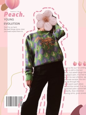 「Mo&Co.（モーアンドコー）のアイテム（チノパンツ）」を使った、罗小川77さん（レディース・160cm）の秋コーディネート