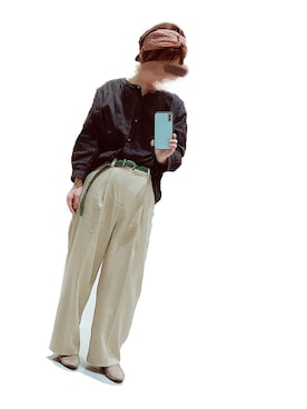 「Te chichi（テチチ）のアイテム（スラックス）」を使った、ふじあゆ٩( ᐖ )۶さん（レディース・149cm）の夏コーディネート