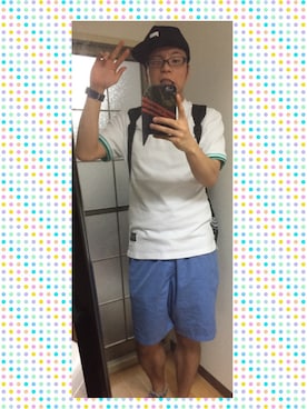 「FTC（エフティーシー）のアイテム（キャップ）」を使った、ナジィさん（メンズ・176cm）の夏コーディネート
