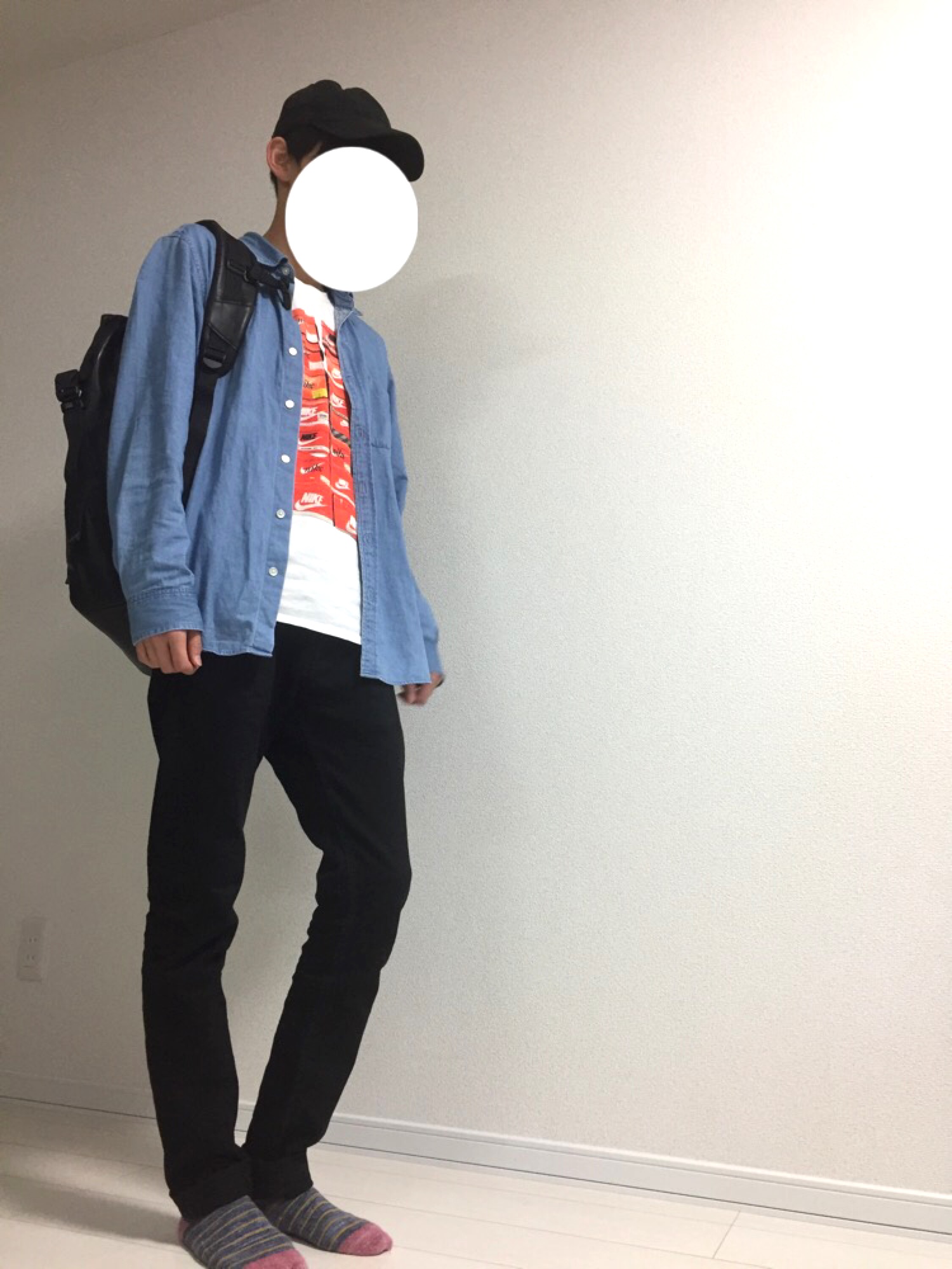「newhattan（ニューハッタン）のWEGO/NEWHATTAN LOWキャップ（キャップ）」を使った、よっしーさん（メンズ・175cm）の春コーディネート