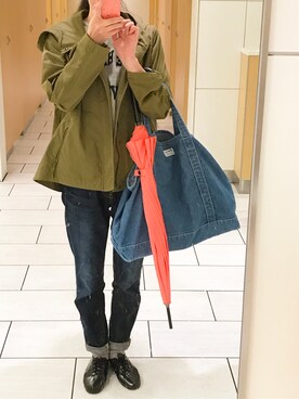 「BLOCH（ブロック）のアイテム」を使った、m-aさん（レディース・155cm）の春コーディネート