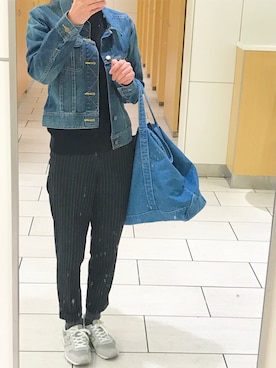 「URBAN RESEARCH ROSSO WOMEN（アーバンリサーチ　ロッソ）のアイテム（デニムジャケット）」を使った、m-aさん（レディース・155cm）の春コーディネート