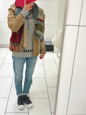 Converse コンバース Jack Purcell Srk Leather ジャックパーセル Srk レザー Navyを使ったその他ユーザーのレディース人気ファッションコーディネート Wear