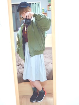 「Parks（パークス）のアイテム」を使った、これのぶ ゆうさん（レディース・157cm）の冬コーディネート