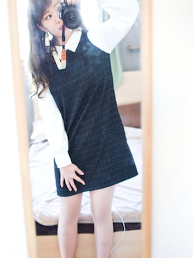 「Parks（パークス）のアイテム」を使った、これのぶ ゆうさん（レディース・157cm）の冬コーディネート