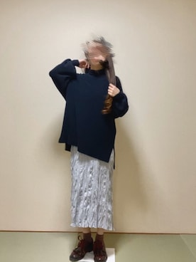 「MONKI（モンキ）のアイテム（シューズ）」を使った、りんさん（レディース・158cm）の春コーディネート