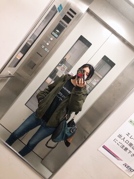 「アイテム（フレグランス、シルバー系）」を使った、じゃしーさん（レディース・153cm）の春コーディネート