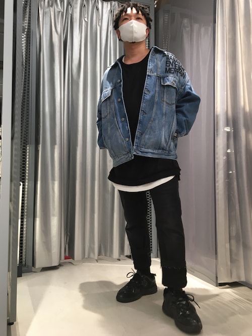 Diesel 大丸心斎橋店halさんのデニムジャケットを使ったコーディネート Zozotown