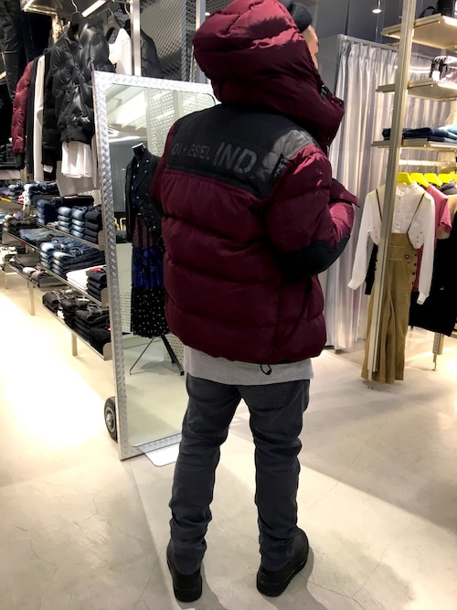 Diesel 大丸心斎橋店halさんのダウンジャケット コートを使ったコーディネート Zozotown
