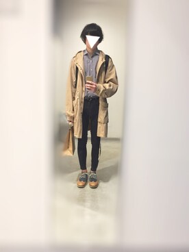 「no brand（ノーブランド）のアイテム（ジャケット/アウター、ベージュ系）」を使った、𓆟𓆟𓆟ゆーやんぐ𓆟𓆟𓆟さん（メンズ・180cm）の春コーディネート