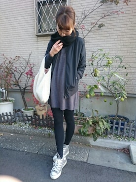 「mitis（ミティス）のアイテム」を使った、Ka-naさん（レディース・157cm）の冬コーディネート