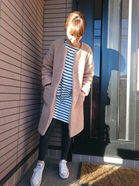 Ka-naさん（レディース・157cm）の冬コーディネート