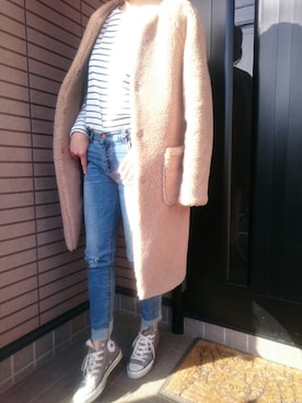 「KETTY」｜「アイテム（その他アウター）」を使った、Ka-naさん（レディース・157cm）の冬コーディネート