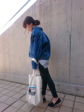「patagonia」｜「アイテム（モカシン/デッキシューズ）」を使った、Ka-naさん（レディース・157cm）の春コーディネート
