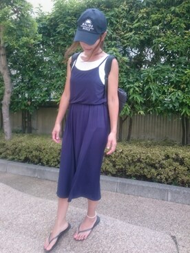 「Another Edition」｜「アイテム（キャップ）」を使った、Ka-naさん（レディース・157cm）の夏コーディネート