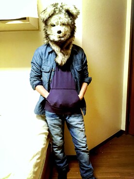 「SCOTCH & SODA（スコッチ アンド ソーダ）のアイテム（パーカー）」を使った、おおかみさん（メンズ・167cm）の冬コーディネート