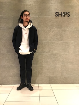 「curly」｜「アイテム（ジャケット/アウター）」を使った、佐藤さん（メンズ・172cm）の冬コーディネート