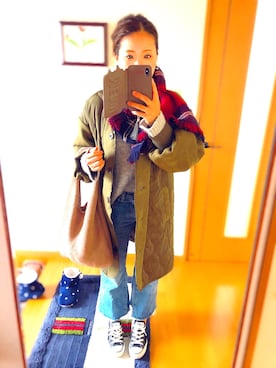 saki︎☺︎❤︎さん（レディース・158cm）の冬コーディネート
