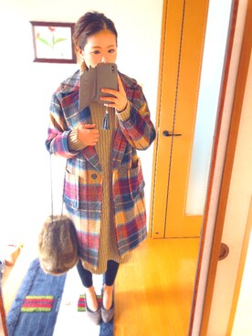 saki︎☺︎❤︎さん（レディース・158cm）の冬コーディネート
