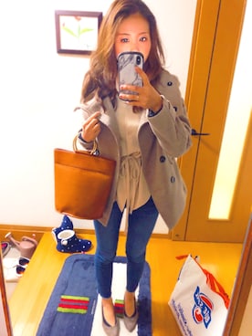 saki︎☺︎❤︎さん（レディース・158cm）の冬コーディネート