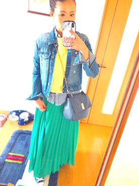 saki︎☺︎❤︎さん（レディース・158cm）の春コーディネート