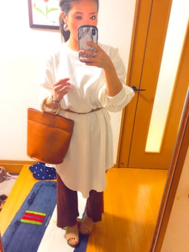 saki︎☺︎❤︎さん（レディース・158cm）の春コーディネート