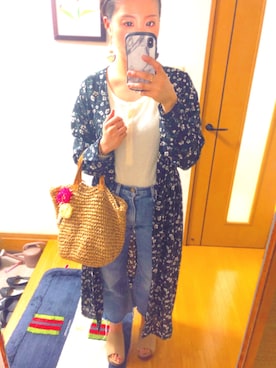 「アイテム（シャツワンピース）」を使った、saki︎☺︎❤︎さん（レディース・157cm・20代）の夏コーディネート