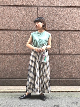 川添（kawazoe）さん（レディース・158cm）の夏コーディネート