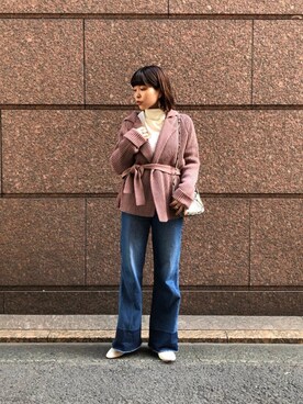 「GROVE SEOUL（グローブソウル）のアイテム」を使った、川添（kawazoe）さん（レディース・158cm）の秋コーディネート