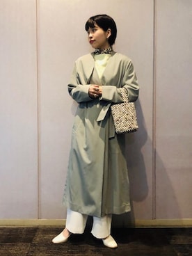 川添（kawazoe）さん（レディース・158cm）の冬コーディネート