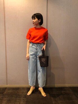 川添(kawazoe)さん(レディース・158cm)の春コーディネート