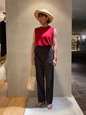 川添(kawazoe)さん(レディース・158cm)の春コーディネート