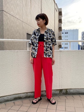 川添(kawazoe)さん(レディース・158cm)の春コーディネート