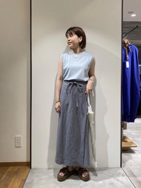 川添（kawazoe）さん（レディース・158cm）の夏コーディネート