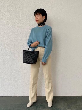 川添(kawazoe)さん(レディース・158cm)の秋コーディネート