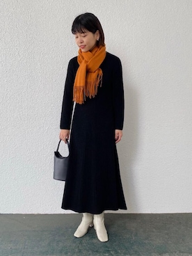 川添(kawazoe)さん(レディース・158cm)の秋コーディネート